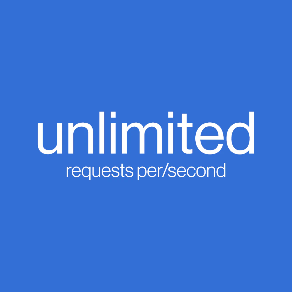 virtually unlimited requests per second